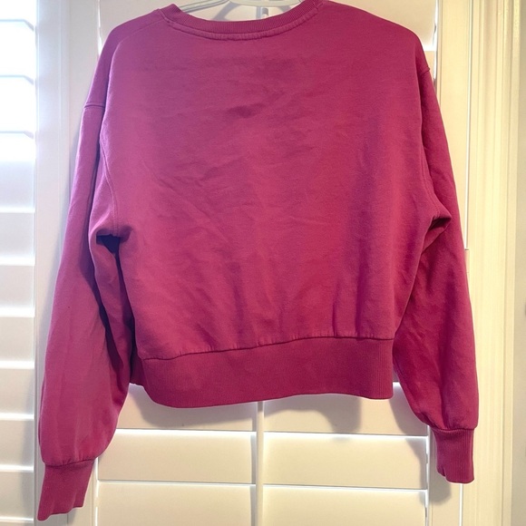 Crew Neck Sweater in Pink Plum Colour - Picture 3 of 3